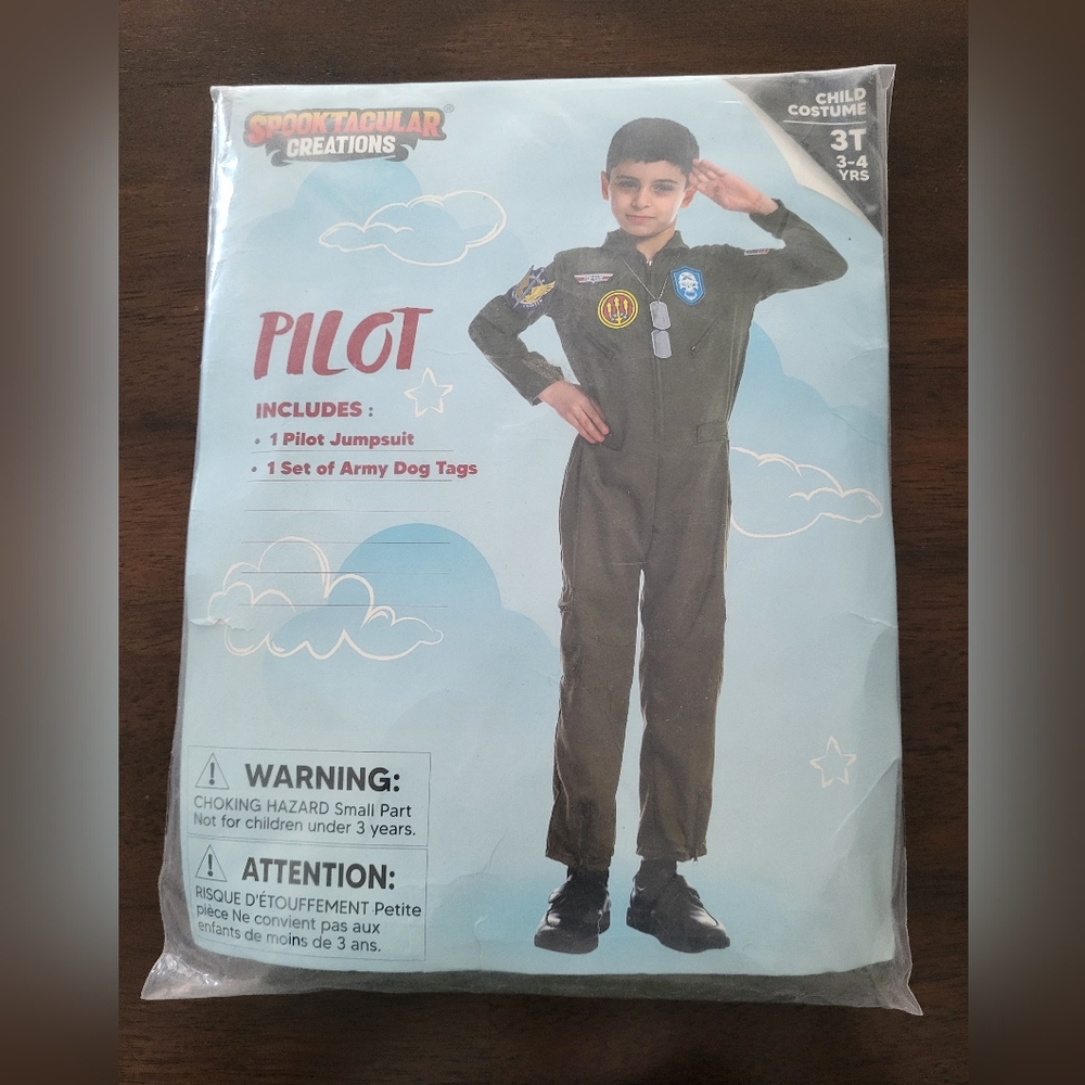 Spooktacular Creations Pilot Jumpsuit Costume